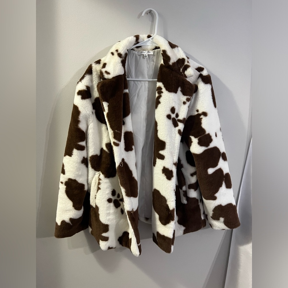 Cloud Ten Brown Cow Print Jacket